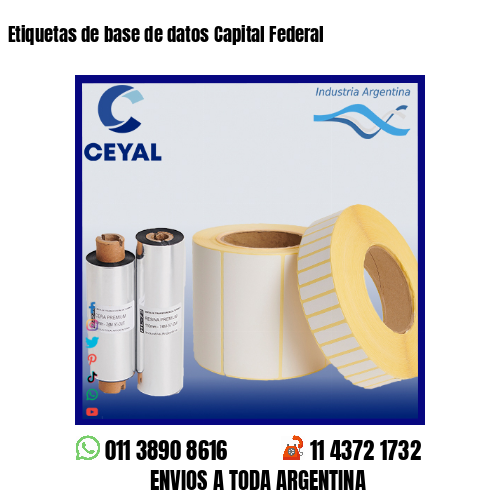 Etiquetas de base de datos Capital Federal