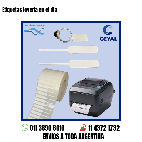 Etiquetas joyeria en el dia
