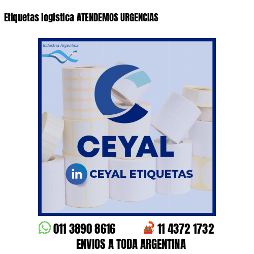 Etiquetas logistica ATENDEMOS URGENCIAS 