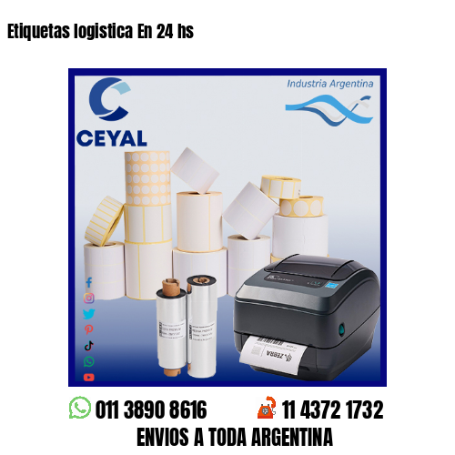 Etiquetas logistica En 24 hs