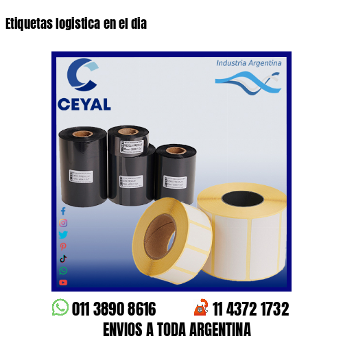Etiquetas logistica en el dia