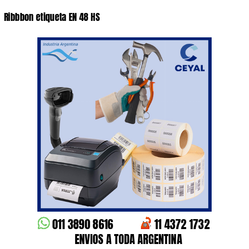 Ribbbon etiqueta EN 48 HS