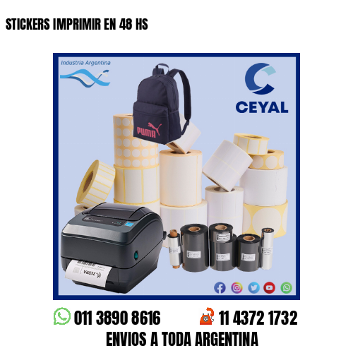 STICKERS IMPRIMIR EN 48 HS