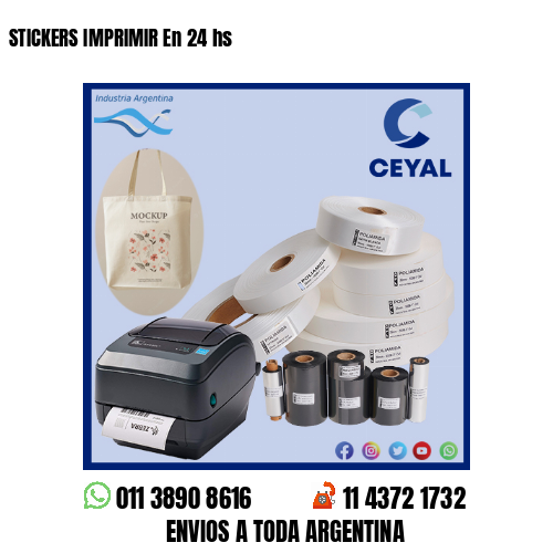 STICKERS IMPRIMIR En 24 hs