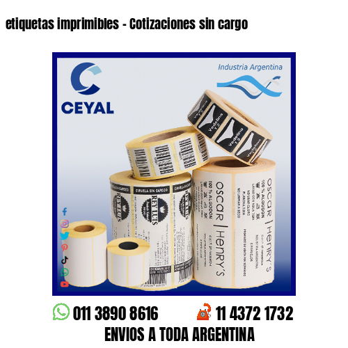 etiquetas imprimibles – Cotizaciones sin cargo