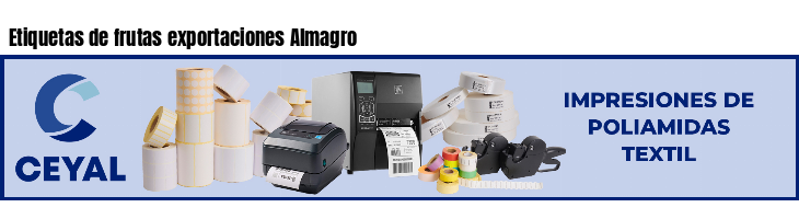 Etiquetas de frutas exportaciones Almagro