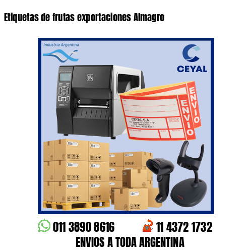Etiquetas de frutas exportaciones Almagro
