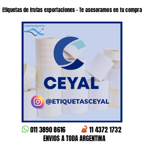 Etiquetas de frutas exportaciones - Te asesoramos en tu compra