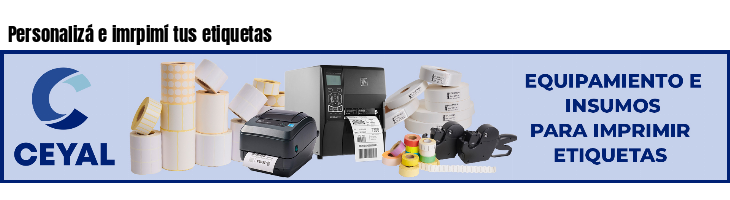 Personalizá e imrpimí tus etiquetas