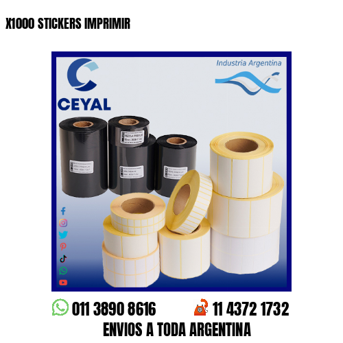 X1000 STICKERS IMPRIMIR