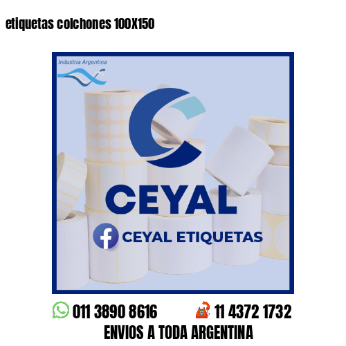 etiquetas colchones 100X150
