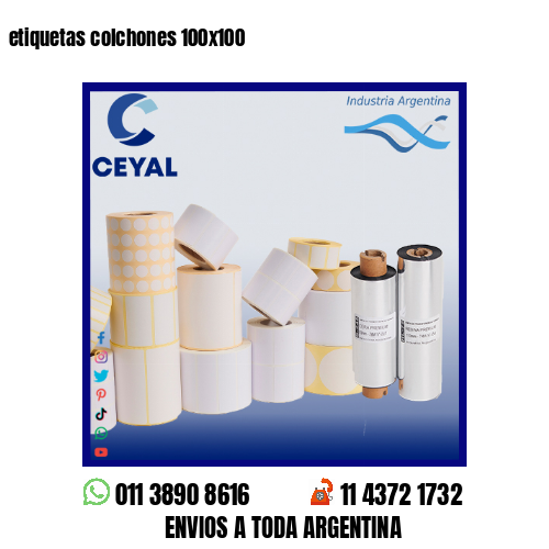 etiquetas colchones 100×100
