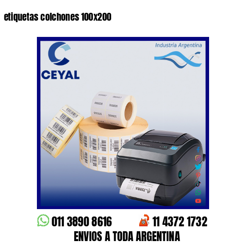 etiquetas colchones 100×200