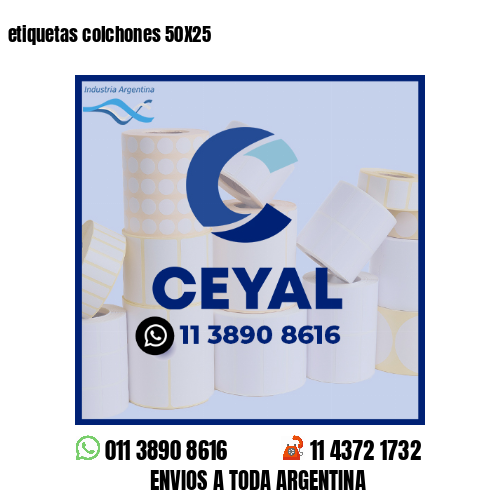 etiquetas colchones 50X25