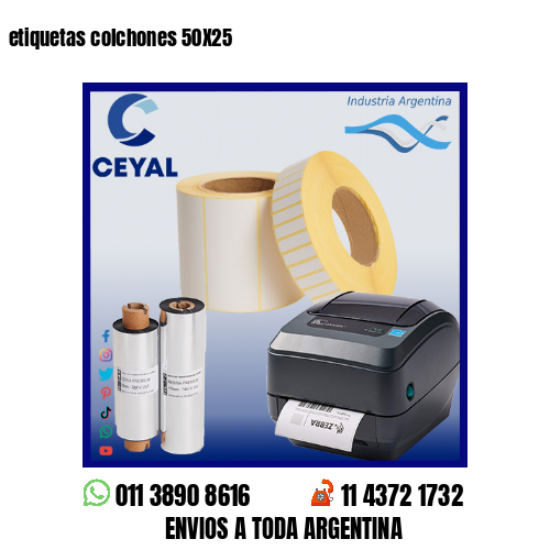 etiquetas colchones 50X25