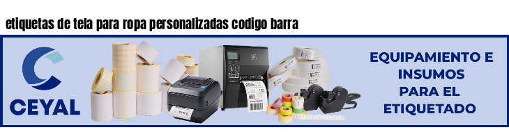 etiquetas de tela para ropa personalizadas codigo barra