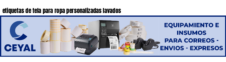 etiquetas de tela para ropa personalizadas lavados