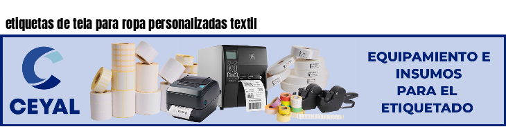 etiquetas de tela para ropa personalizadas textil