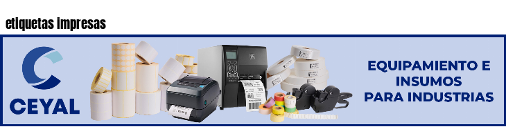 etiquetas impresas