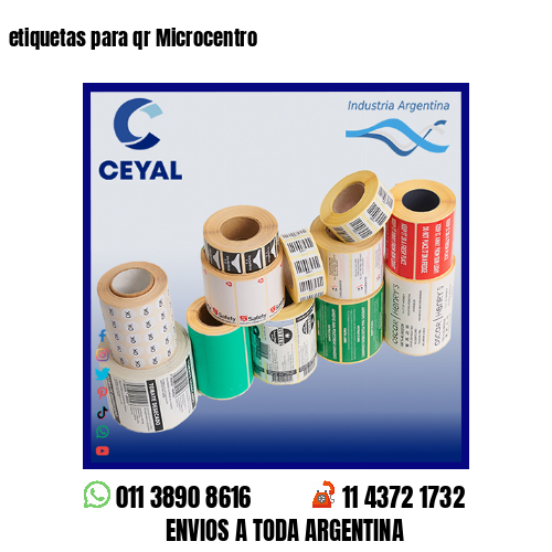 etiquetas para qr Microcentro