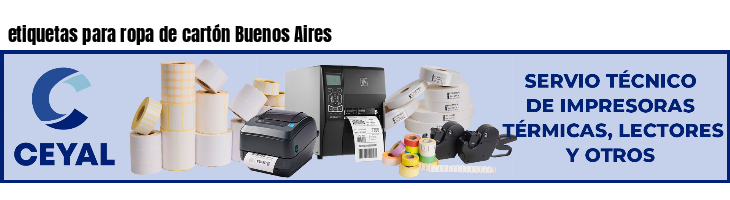 etiquetas para ropa de cartón Buenos Aires