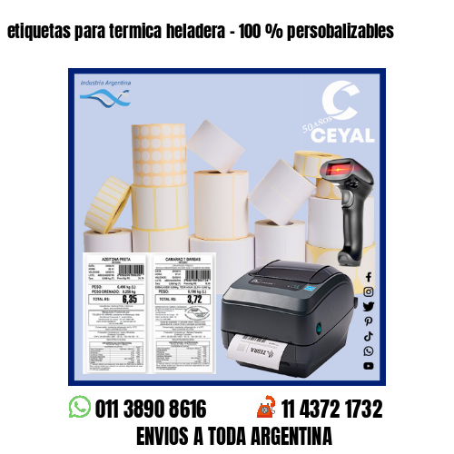 etiquetas para termica heladera – 100 % persobalizables