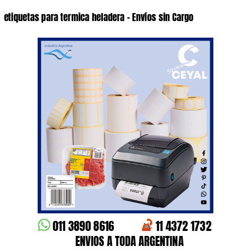 etiquetas para termica heladera – Envíos sin Cargo
