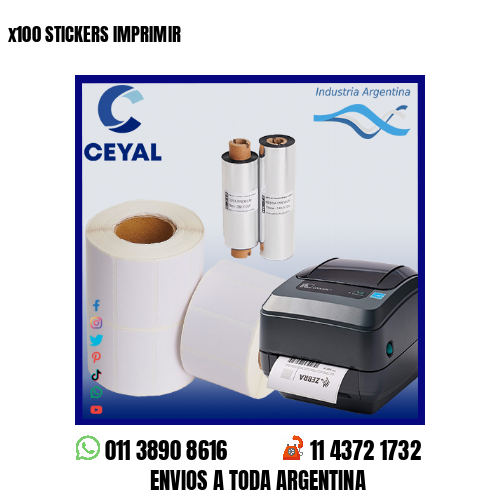 x100 STICKERS IMPRIMIR