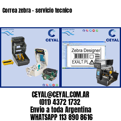 Correa zebra – servicio tecnico