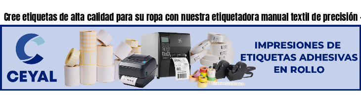 Cree etiquetas de alta calidad para su ropa con nuestra etiquetadora manual textil de precisión - Argentina