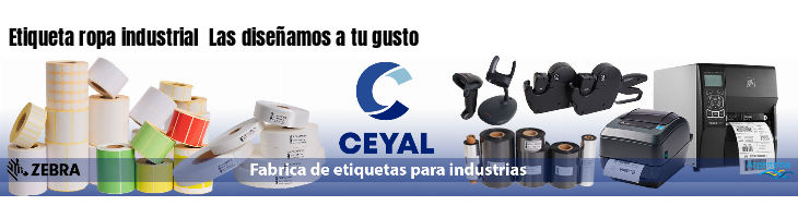 Etiqueta ropa industrial  Las diseñamos a tu gusto