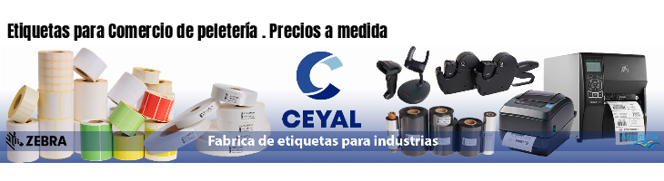 Etiquetas para Comercio de peletería . Precios a medida