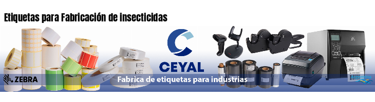 Etiquetas para Fabricación de insecticidas