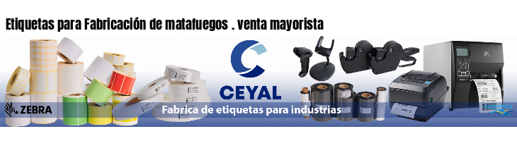 Etiquetas para Fabricación de matafuegos . venta mayorista