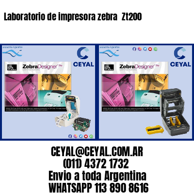 Laboratorio de impresora zebra  Zt200