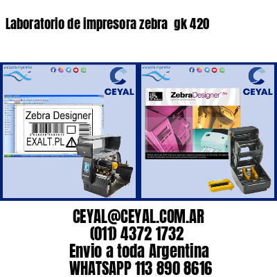 Laboratorio de impresora zebra  gk 420