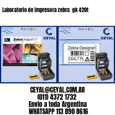 Laboratorio de impresora zebra  gk 420t
