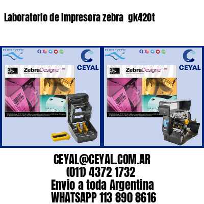 Laboratorio de impresora zebra  gk420t