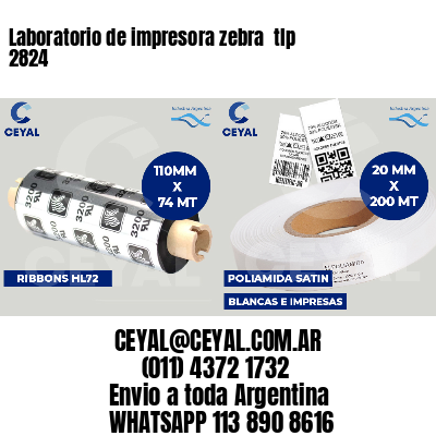Laboratorio de impresora zebra  tlp 2824