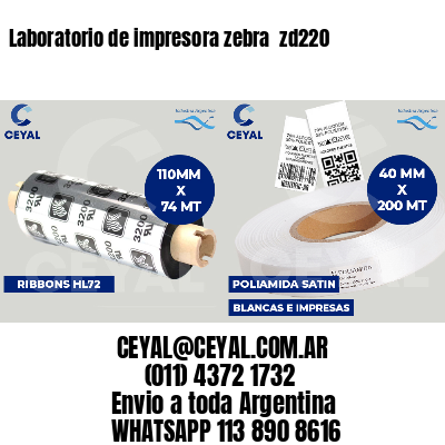 Laboratorio de impresora zebra  zd220