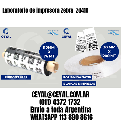 Laboratorio de impresora zebra  zd410
