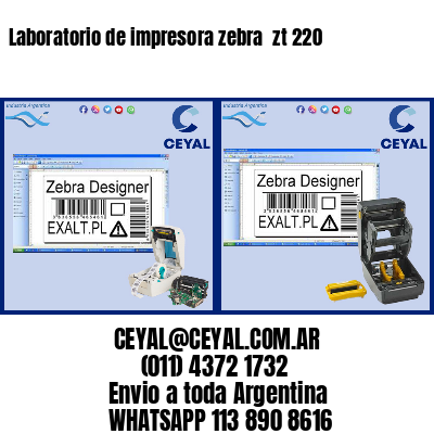 Laboratorio de impresora zebra  zt 220