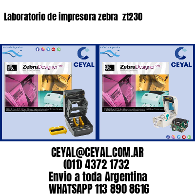 Laboratorio de impresora zebra  zt230