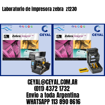 Laboratorio de impresora zebra  zt230