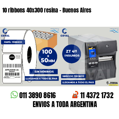 10 ribbons 40x300 resina - Buenos Aires