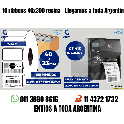 10 ribbons 40x300 resina - Llegamos a toda Argentina