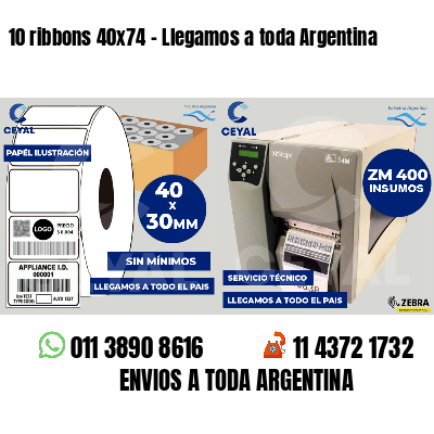 10 ribbons 40x74 - Llegamos a toda Argentina