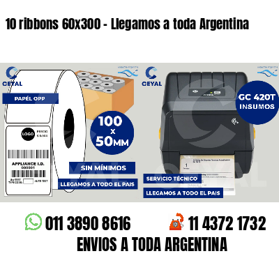 10 ribbons 60x300 - Llegamos a toda Argentina