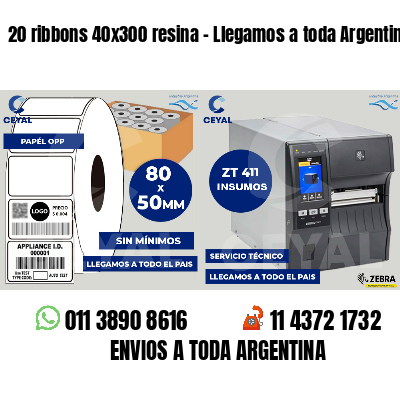 20 ribbons 40x300 resina - Llegamos a toda Argentina