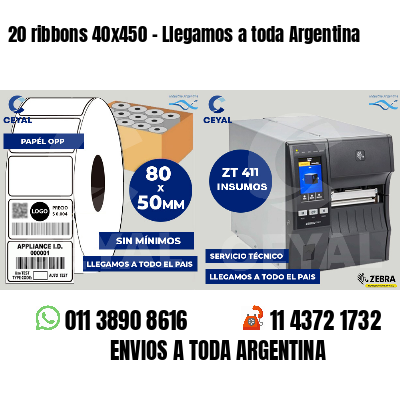 20 ribbons 40x450 - Llegamos a toda Argentina